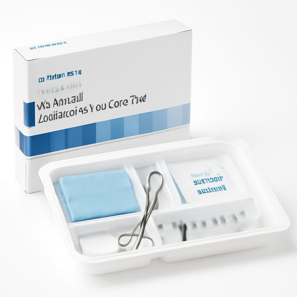 Standard Tracheostomy Care Tray with Forceps